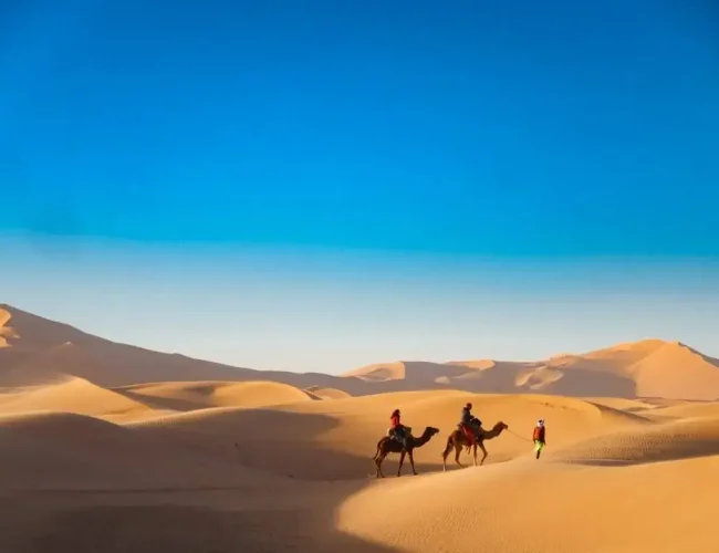 Sandboarding in Merzouga