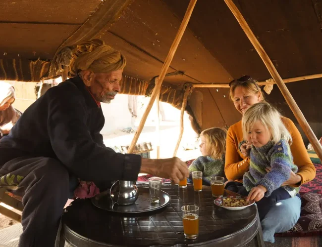 Overnight with nomad family in Merzouga