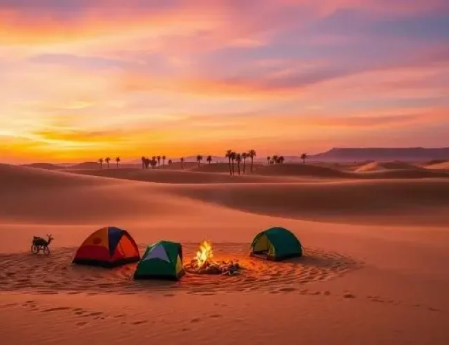 Wild-camping-in Merzouga Merzouga Wild Camp in Erg Chebbi sand dunes